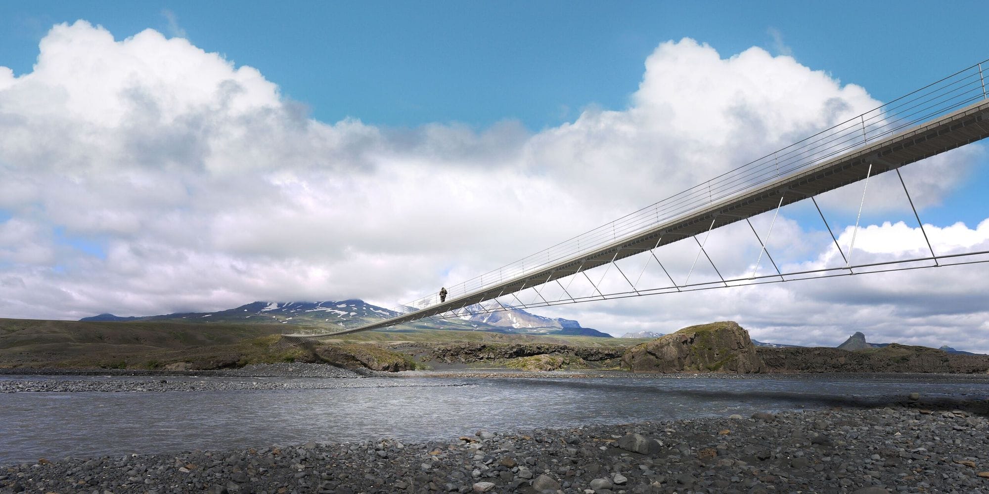 Bridge over a river.